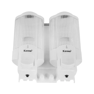 KASSA ที่กดสบู่เหลว 2 ช่อง รุ่น KS-7105A ความจุ 350 มล. สีขาว