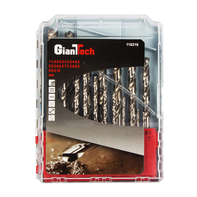 ชุดดอกสว่านเจาะเหล็ก GIANTTECH รุ่น 118219 (ชุด 19 ชิ้น)