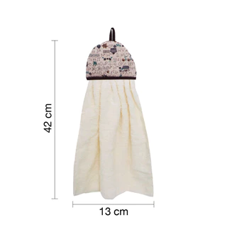 KASSA HOME ผ้าเช็ดมือแบบหนา รุ่น Lovely Brown ขนาด 13 x 42 ซม. สีน้ำตาล