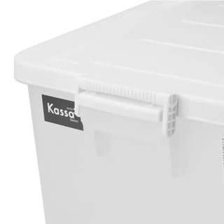 KASSA HOME กล่องอเนกประสงค์พร้อมล้อและฝาล็อก 50 ลิตร Fiona รุ่น JCJ-5116 ขนาด 63 x 42 x 30.5 ซม.