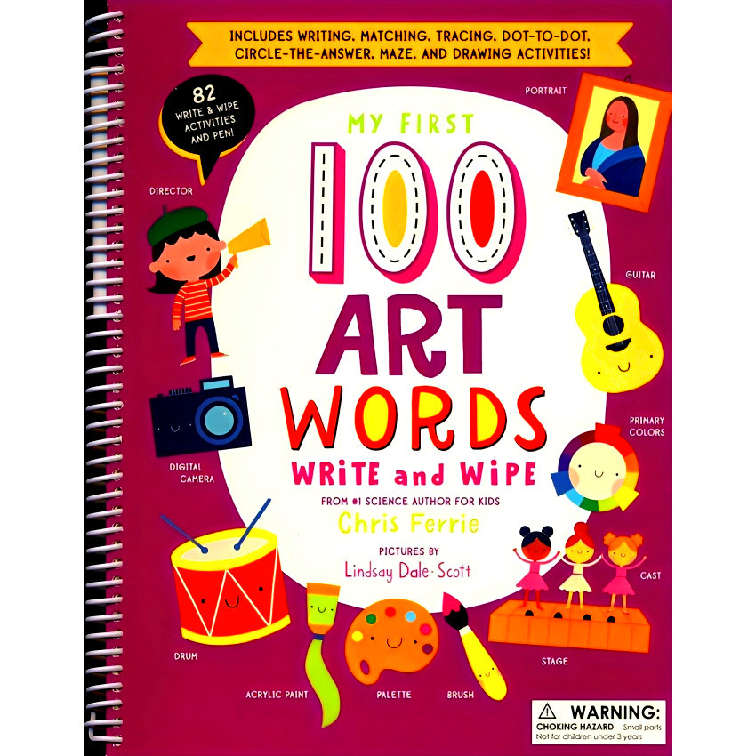 BBW หนังสือ My First 100 Art Words Write And Wipe ISBN: 9781728245157
