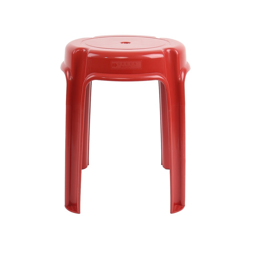 DECOS เก้าอี้พลาสติกกลม รุ่น BIG J227 B สีแดง |AB|