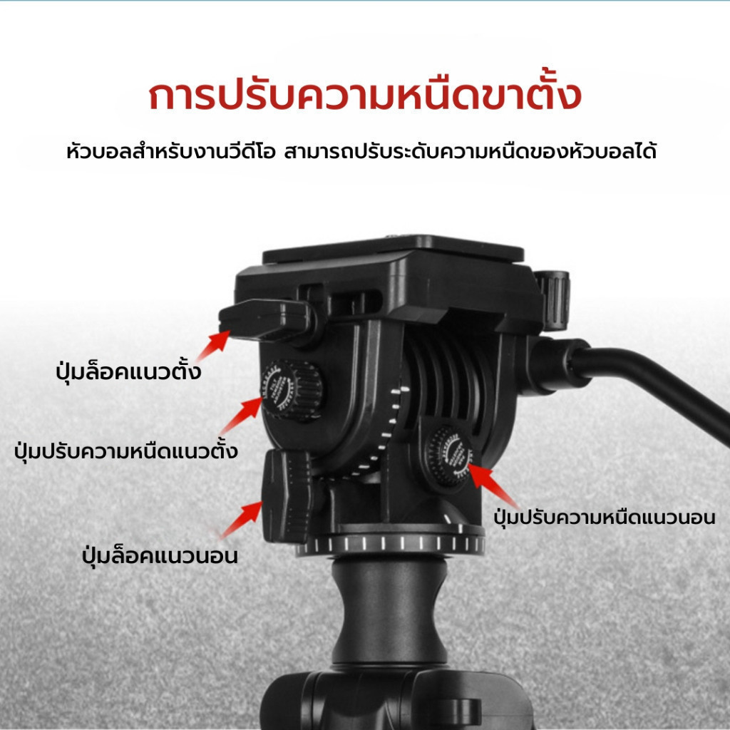 Kingjoy VT-890H6 Aluminum Camera Tripod Monopod ขาตั้งมือถือ ระบบ Flip-lock รับน้ำหนักได้ 5 กก.