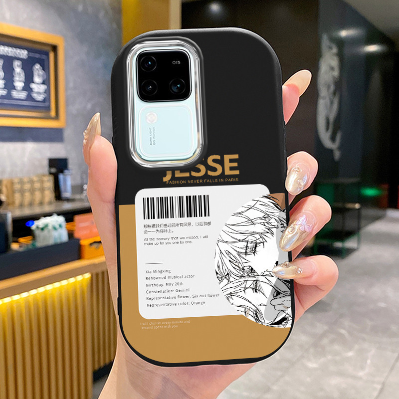 เคสสำหรับ VIVO V30 Pro 5G V29 Pro V29e V27 PRo 5G V23 V23i V20 Pro S1 S7 เคสโทรศัพท์ซิลิโคนเจสซี่