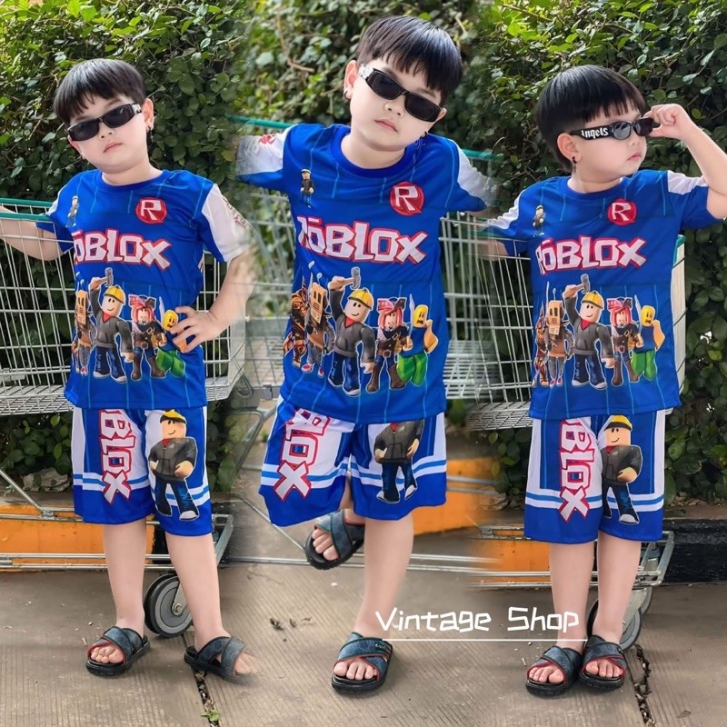 ชุดโรบ็อกสีน้ำเงิน 1-12ขวบ สีสวยเกรดขึ้นห้าง🤖