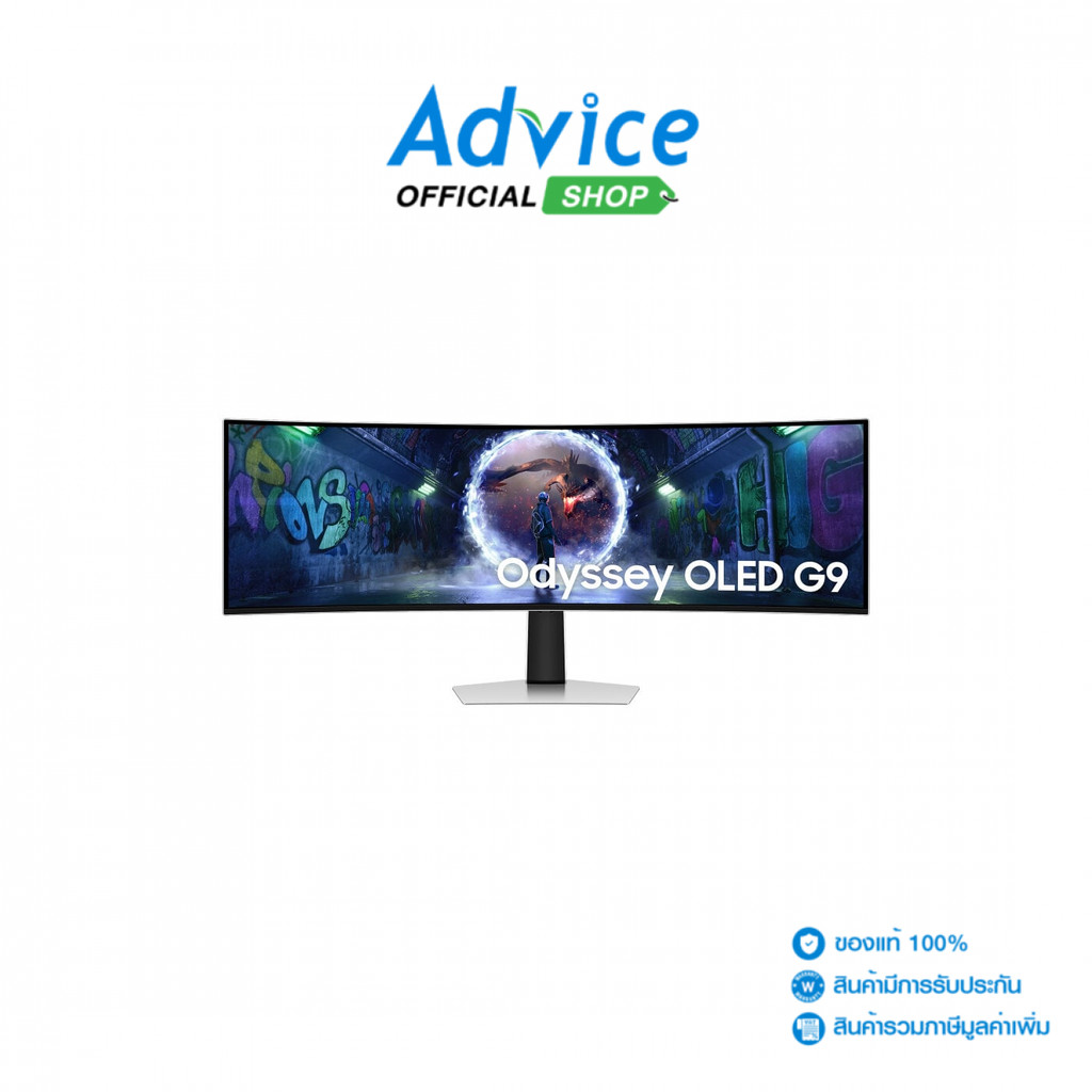 SAMSUNG MONITOR (จอคอม) 49'' ODYSSEY G93SD LS49DG930SEXXT (OLED, HDMI, DP, USB) CURVE 240Hz - A01639