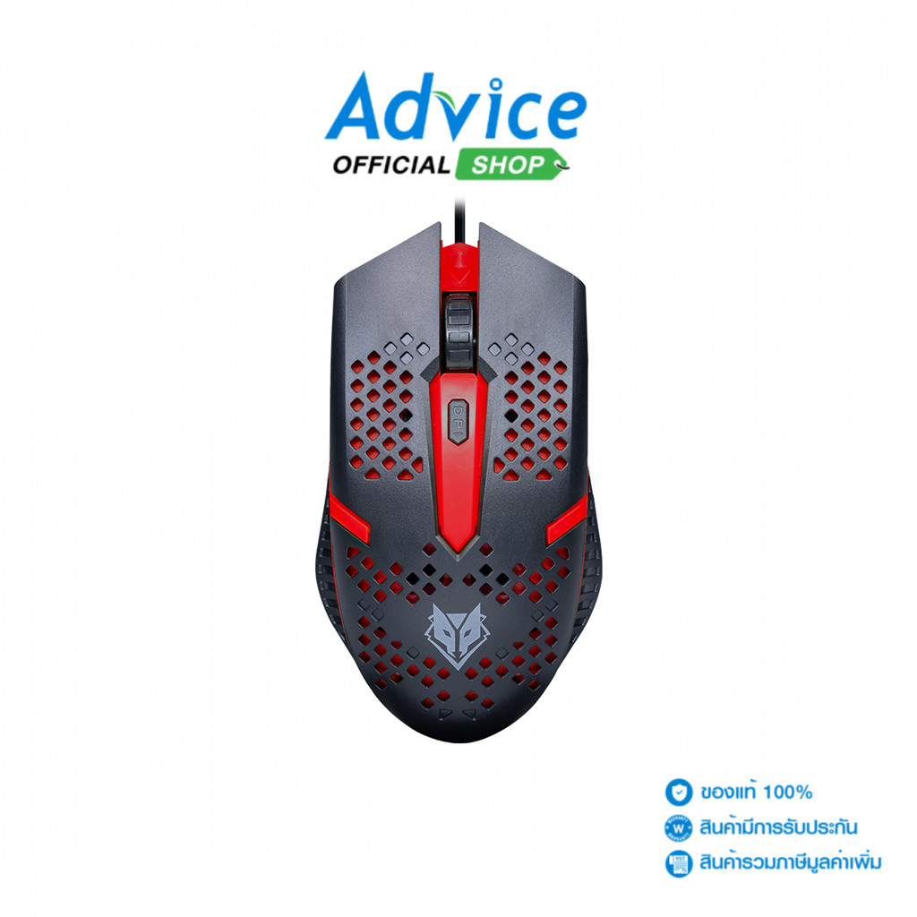 NUBWO USB MOUSE NM106 BLACK/RED - A0161317