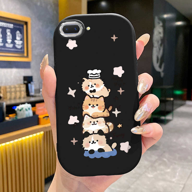 เคสสำหรับ OPPO A5 A3s A12E Realme C1 เคสใหม่ซิลิโคนทนต่อแรงกระแทกเคสโทรศัพท์