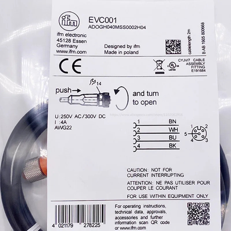 <0>IFM EVC004 EVC001 EVC002 EVC005 EVC006 EVC003 EVC009 ใหม่และของแท้ 100%