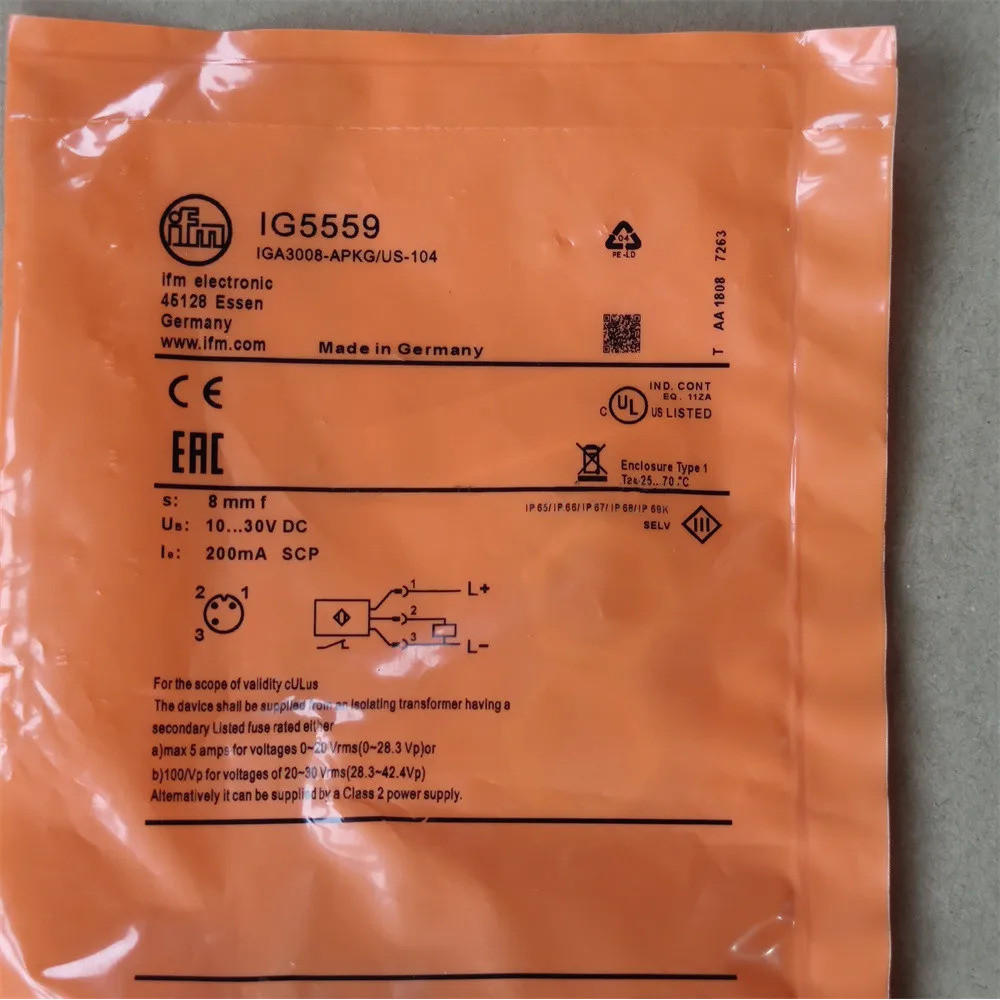 ✪ IG5559 IFM Inductive Sensor ใหม่คุณภาพสูง