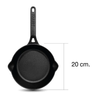 MEYER CAST IRON กระทะเหล็กหล่อ กระทะทอดเหล็กหล่อ OPEN FRY PAN ขนาด 20 ซม. (48121-C)