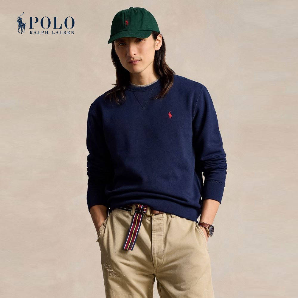 Polo Ralph Lauren เสื้อสเวตเตอร์ผู้ชาย The RL Fleece Sweatshirt รุ่น MNPOKNI16820267 สีกรมท่า