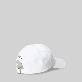 Polo Ralph Lauren หมวกผู้ชาย Cap Hat-Cotton Chino Baseball Cap รุ่น MAPOHGS0J421245 สีขาว