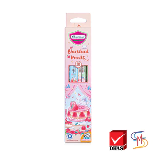 Master Art มาสเตอร์อาร์ต ดินสอ ดินสอดำ แฟนซี Sweet cat no.4 (12แท่ง)