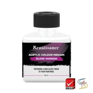Renaissance สื่อผสมสีอะคริลิค กลอสวานิช 100 มล. (1 ขวด)