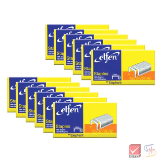 (เซ็ต12 กล่อง) Elfen ลวดเย็บกระดาษ เบอร์ 35 (26/6) จำนวน 12 กล่อง