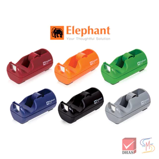 Elephant ตราช้าง แท่นตัดเทป ที่ตัดเทป แท่นเทปใส รุ่น S-03 คละสี จำนวน 1 แท่น