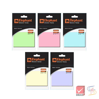 Elephant ตราช้าง กระดาษโน้ต กระดาษโน้ตกาวในตัว สีพาสเทล 2X3 นิ้ว จำนวน 1 แพ็ค