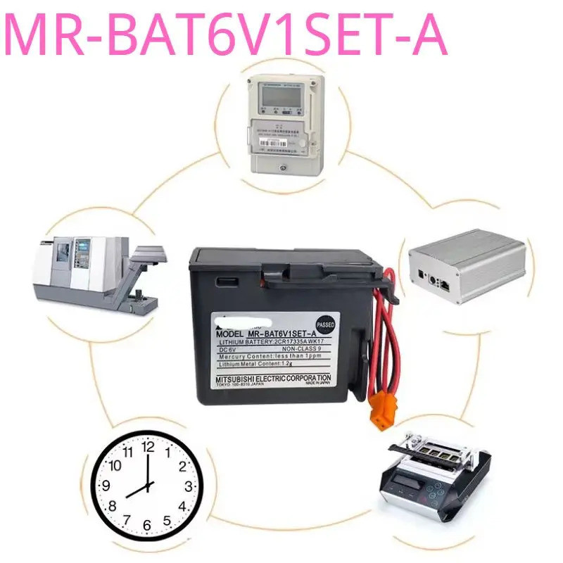 ระบบ MR-BAT6V1SET-A M80 ใหม่ล่าสุด เซิร์ฟเวอร์ MR-J4 2CR17335A WK17 แบตเตอรี่