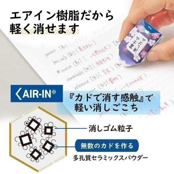 ยางลบฟูจิ Plus Eraser MT.Fuji ดอกซากุระ Blossom รูปที่ 5