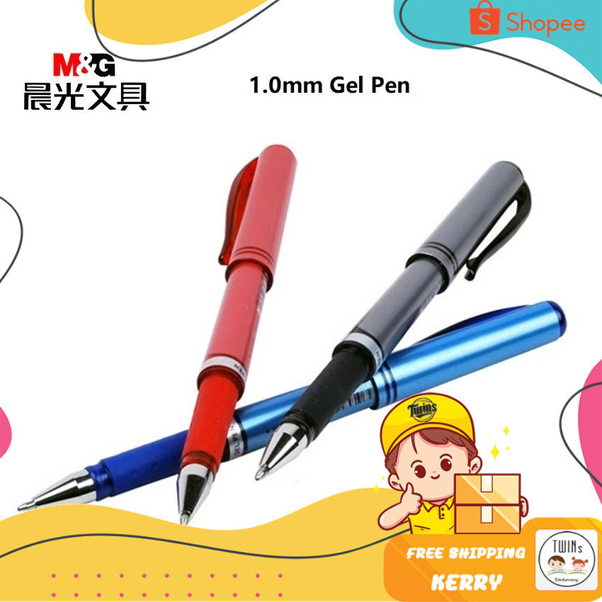ถูกสุด ปากกาเจล M&G แบบปลอก ขนาดหัว 1.0 MM รุ่น AGP13064 และไส้ปากกาเจล รุ่น AGR67017