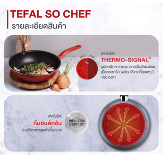 Tefal เซ็ตอุปกรณ์ทำอาหาร ก้นอินดักชั่น รุ่น So Chef