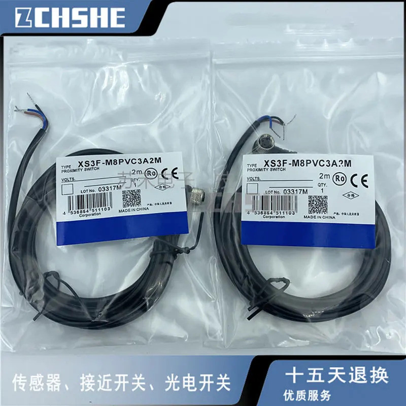 5 ชิ้น การเชื่อมต่อเซ็นเซอร์ใหม่ XS3F-M8PVC3S2M XS3F-M8PVC3S5M XS3F-M422-402-A