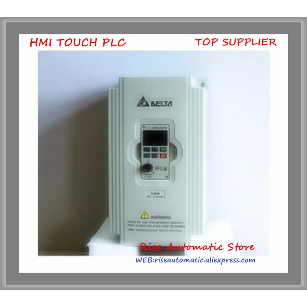 ตัวแปลงใหม่ของแท้ VFD004M21A เฟสเดียว 1 เฟส 220V 0.4kW 0.5HP 0.1~400Hz