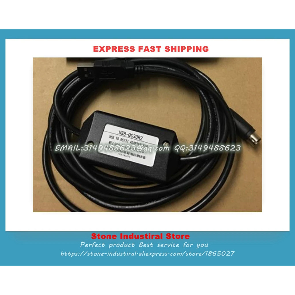 USB-QC30R2 ใช้สำหรับ Q00CPU Q01CPU Q02CPU Q02HCPU Q04HCPU Q06 CP2102 ชิป Win 2000/XP ใหม่