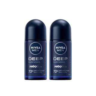 นีเวีย เมน ดีพ ดาร์กวูด โรลออน 50 มล. 2ชิ้น NIVEA