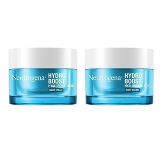 [แพ็คคู่] นูโทรจีนา ไฮโดร บูสท์ ไฮยาลูโรนิค แอซิด ไนท์ ครีม 50 กรัม Neutrogena Hydro Boost Night Cream 50g