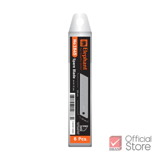 Elephant ใบมีด ใบมีดคัตเตอร์ No.1845 18 มม. 45° ใบมีด SK5 จำนวน 6 ใบ/หลอด