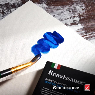 Renaissance ชุดพร้อมใช้ สีน้ำ 12 สี 5 มล. และ จานผสมสีนํ้า จำนวน 1 ชุด