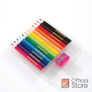 [ยกแพ็ค 12 กล่อง] Master Art สีไม้ ดินสอสีไม้ แท่งสั้น 12 สี รุ่นซุปเปอร์ไบรท์ จำนวน 12 กล่อง