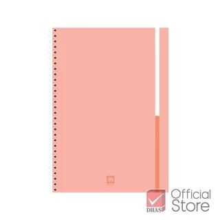 Elephant สมุด สมุดโน๊ต สมุดริมลวด A5 60G 40S W-112R คละสี จำนวน 1 เล่ม