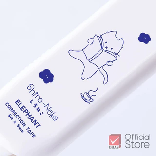 Elephant เทปลบคำผิด 6 เมตร รุ่น ชิโระเนโกะ คละสี จำนวน 1 ชิ้น