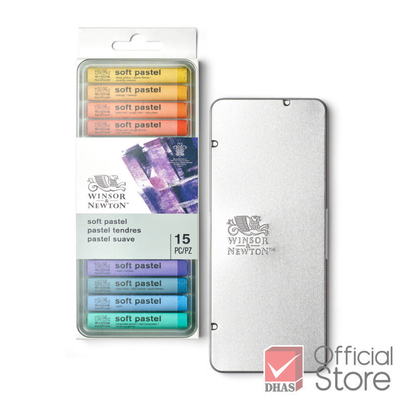 Winsor&Newton สีชอล์ก ชุดสีชอล์ก ซอฟท์พาสเทล 15 ชิ้น จำนวน 1 กล่อง ( สีชอล์ค ) — صورة 5