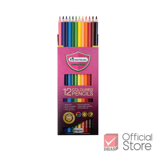 Master Art สีไม้ ดินสอสีไม้ แท่งยาว 12 สี รุ่นใหม่ จำนวน 1 กล่อง