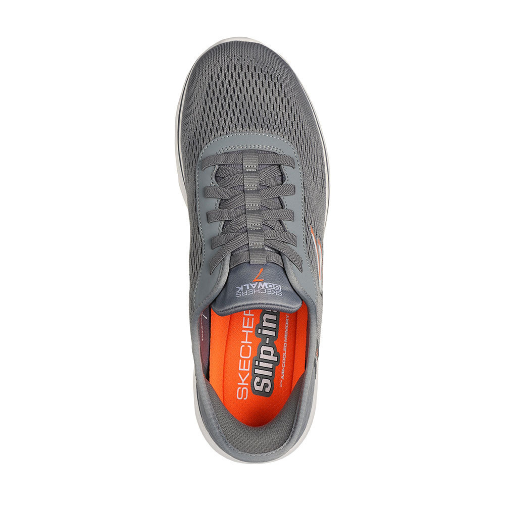 Skechers สเก็ตเชอร์ส รองเท้าผู้ชาย Men GOwalk 7 GOwalk Shoes - 216648-GYOR - Air-Cooled Memory Foam