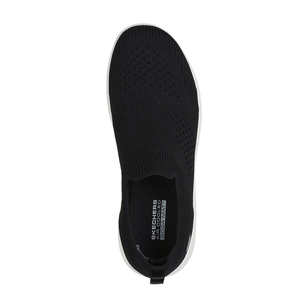 Skechers สเก็ตเชอร์ส รองเท้าผู้หญิง Women GOwalk Travel GOwalk Shoes - 124763-BKW - Air-Cooled Goga Mat