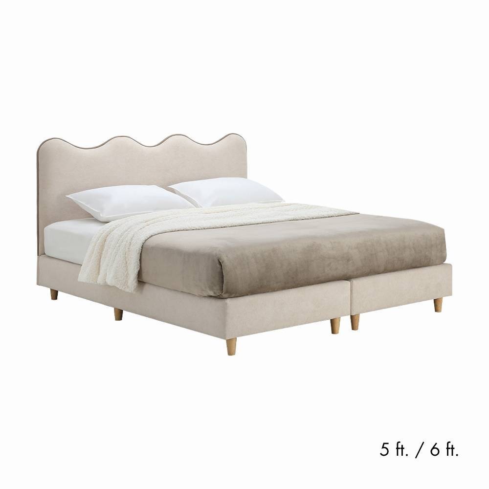 INDEX LIVING MALL เตียงนอน รุ่นไปป์ปี้ - สีครีม