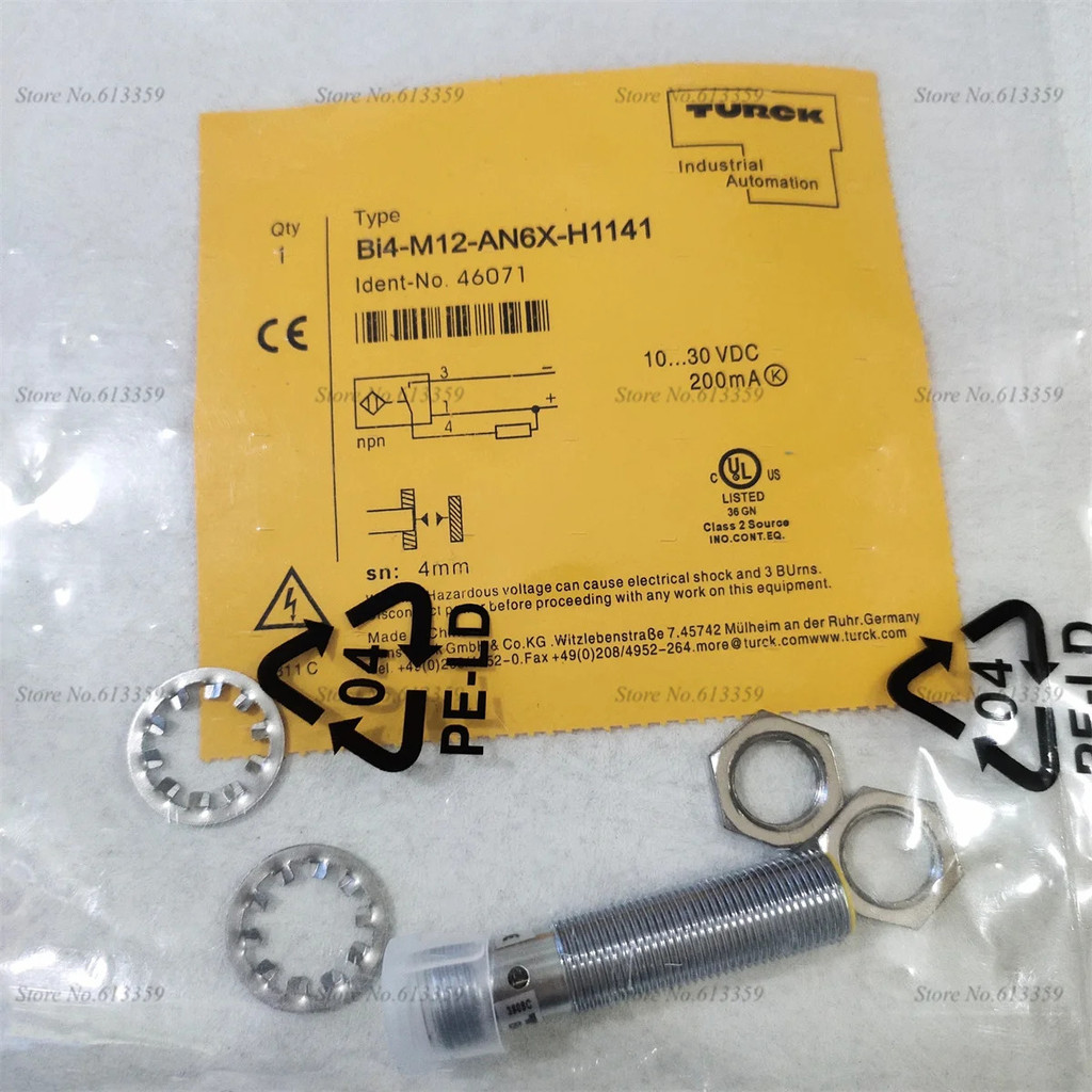 BI4-M12-AP6X-H1141 BI4-M12-AN6X-H1141 เซ็นเซอร์สวิตช์ความใกล้ชิดคุณภาพสูงใหม่จาก Turck