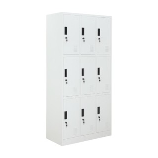Furinbox ตู้เหล็กล็อคเกอร์ 9 ช่อง รุ่นโซลิด - มี 2 สีให้เลือก