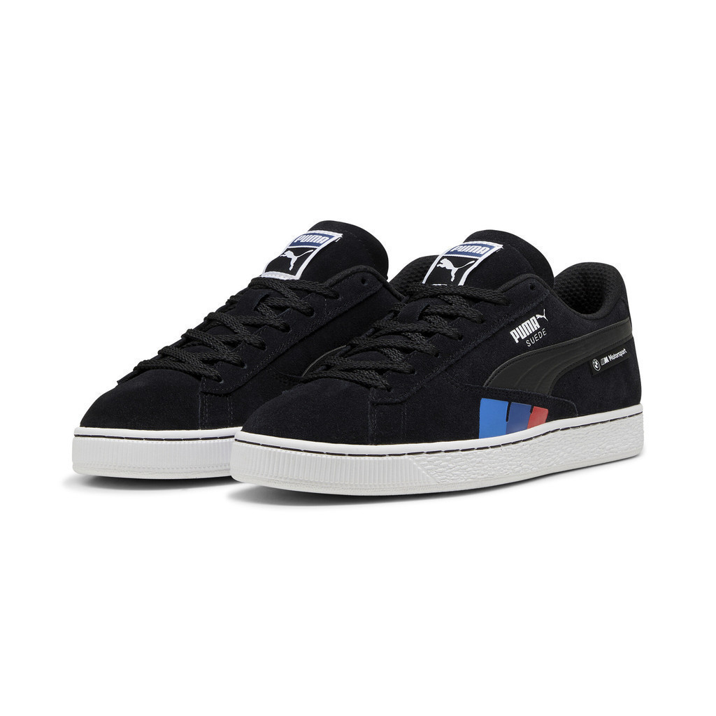 PUMA AUTO - รองเท้าผ้าใบยูนิเซ็กซ์ BMW M Motorsport Suede สีดำ  30834501
