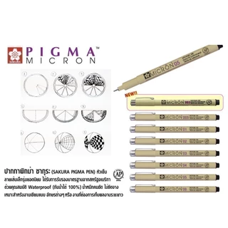 ปากกาตัดเส้นพิกม่า ซากุระ (SAKURA Pigma Pen) แบบหัวเข็ม
