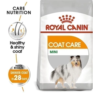 Royal Canin Mini Coat Care 3kg อาหารเม็ดสุนัขโต พันธุ์เล็กดูแลสุขภาพเส้นขน อายุ10เดือนขึ้นไป (Dry Dog Food, โรยัล คานิน)