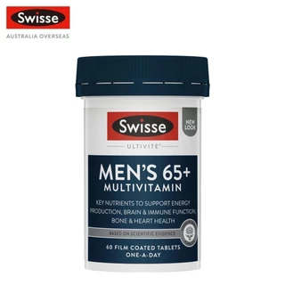Swisse Men's Ultivite 65+ Multivitamin วิตามินรวมสำหรับผู้ชายอายุ 65+ 60 เม็ด (EXP:10 2027)