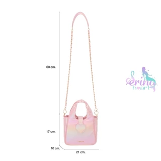 [Clearance sale] Louis Montini (Serina heart) กระเป๋าถือสะพายข้างผู้หญิง Shoulder Bag กระเป๋า BPU03