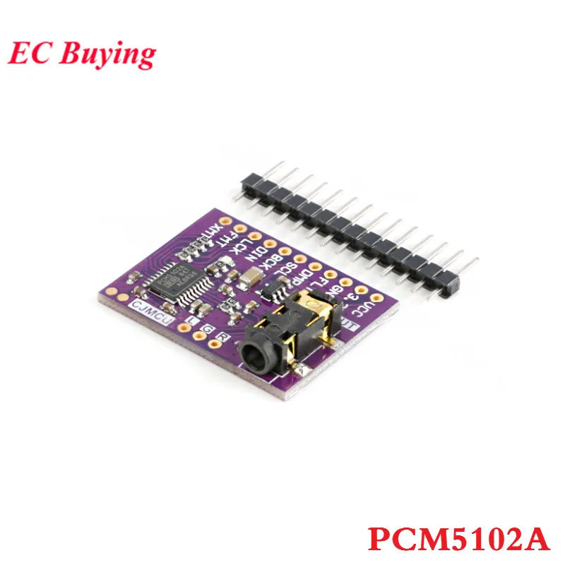 โมดูลเครื่องเล่น I2S PCM5102A DAC Decoder GY-PCM5102 รูปแบบ pHAT บอร์ดดิจิตอล PCM5102