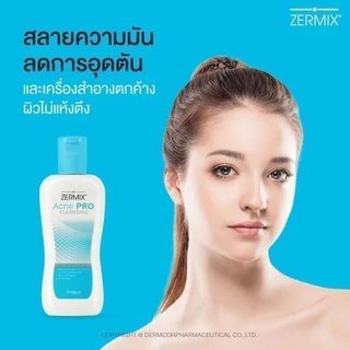 ZERMIX Acne Pro Cleansing 120 ml. โฟมล้างหน้าสิว ผิวธรรมดาและผิวมัน เซอร์มิกซ์ แอคเน่ โปร คลีนซิ่ง (ทำความสะอาดผิวหน้า)